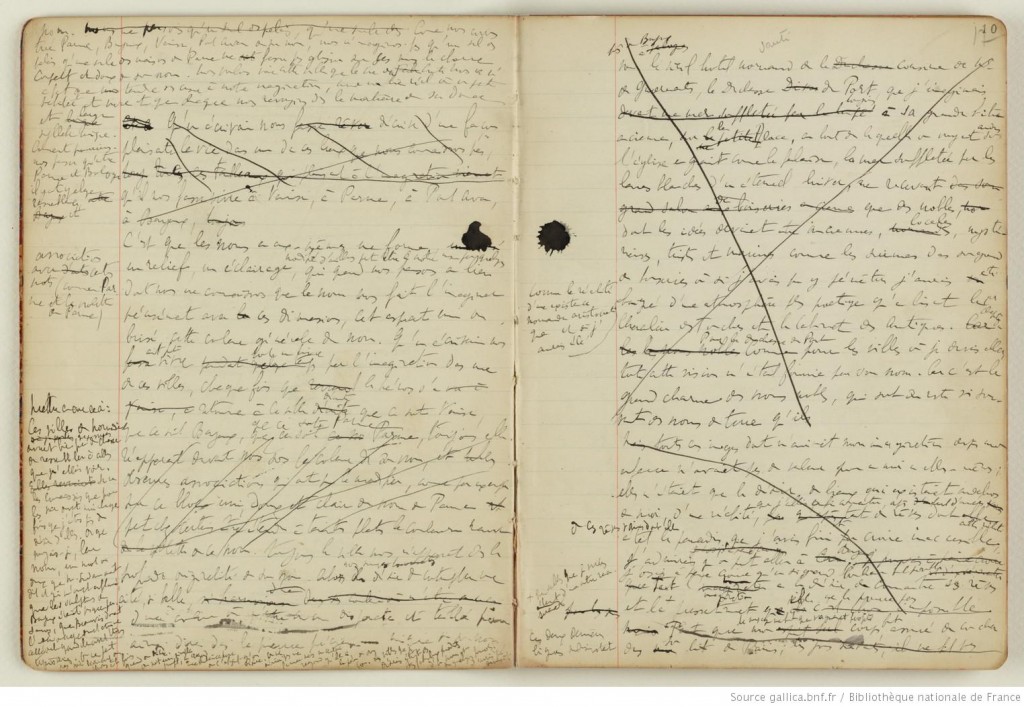 Manuscrit A la recherche du temps perdu, Marcel Proust