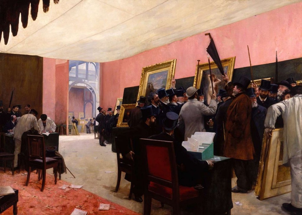 "Une Séance du jury de peinture" par Henri Gervex, 1885